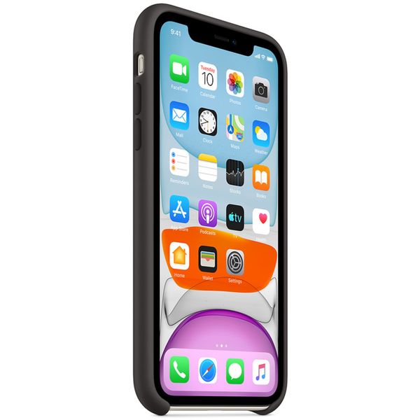 Apple Silikon-Case Schwarz für das iPhone 11