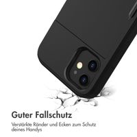 imoshion Backcover mit Kartenfach Apple iPhone 12 Mini - Schwarz