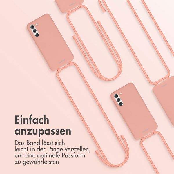 imoshion Color Backcover mit abtrennbarem Band Samsung Galaxy S21 FE - Peach