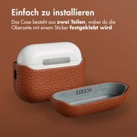 Accezz Echtes Leder Case Apple AirPods Pro 3 - Cognac