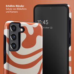 Selencia Vivid Back Cover Samsung Galaxy S21 FE - Dream Swirl Orange