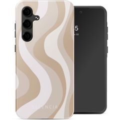Selencia Vivid Back Cover Samsung Galaxy S24 FE - Desert Waves Beige