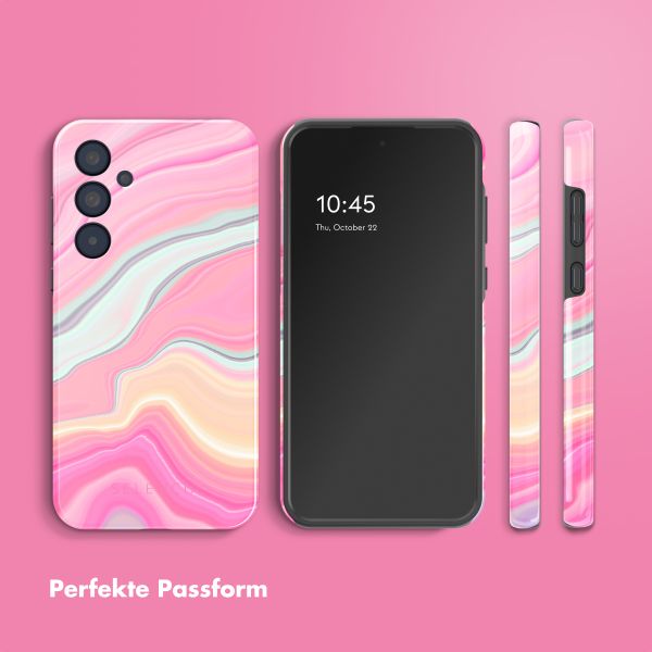 Selencia Vivid Back Cover Samsung Galaxy A35 - Pastel Lipstick Marble