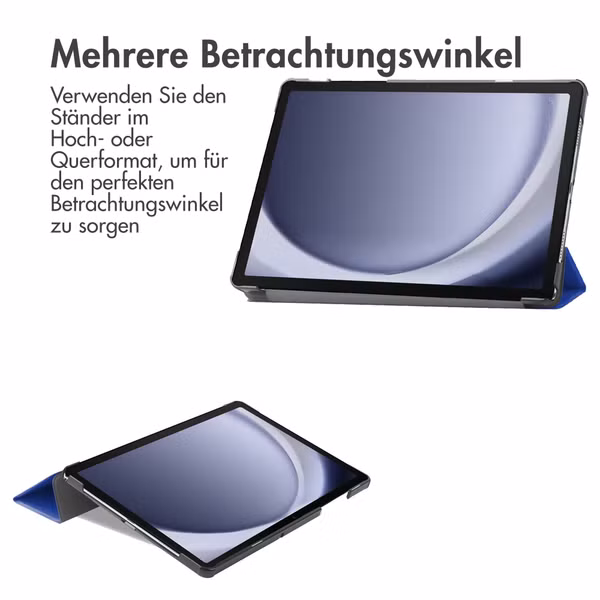 imoshion Trifold Klapphülle Samsung Galaxy Tab A9 Plus - Cobalt Blue
