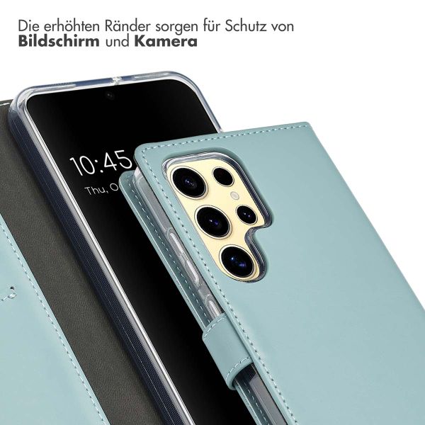Selencia Echtleder Klapphülle Samsung Galaxy A16 - Air Blue