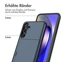 imoshion Backcover mit Kartenfach für das Samsung Galaxy A55 - Dunkelblau