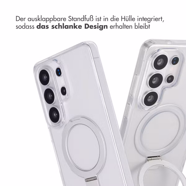 Accezz Ring Stand Backcover mit MagSafe Samsung Galaxy S26 Ultra - Transparent
