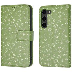 imoshion ﻿Design Klapphülle für das Samsung Galaxy S23 - Green Flowers