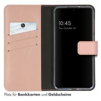 Selencia Echtleder Klapphülle Samsung Galaxy S23 - Rosa