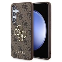 Guess 4G Metal Logo Back Cover Samsung Galaxy S24 Plus - Braun