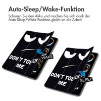 imoshion Design Trifold Klaphülle Apple iPad Pro 11 (2024) M4 - Don't touch