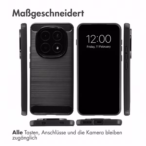 imoshion Brushed Back Cover Xiaomi Redmi Note 15 Pro (4G) - Schwarz