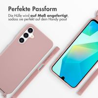 imoshion Silikonhülle mit Band für das Samsung Galaxy A16 5G - Sand Pink