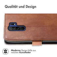 imoshion Luxuriöse Klapphülle für das Xiaomi Redmi 9 - Braun