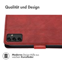 imoshion Luxuriöse Klapphülle Samsung Galaxy A14 (5G/4G) - Rot
