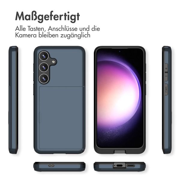 imoshion Backcover mit Kartenfach für das Samsung Galaxy S24 - Dunkelblau