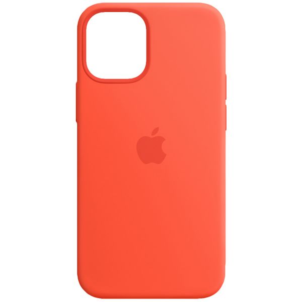Apple Silikon-Case MagSafe für das Apple iPhone 12 Mini - Electric Orange
