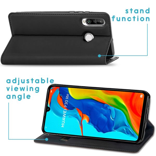 imoshion Slim Folio Klapphülle Huawei P30 Lite - Schwarz