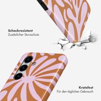 Selencia Vivid Tough Back Cover für das Samsung Galaxy S25 Plus - Modern Bloom Pink