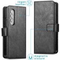 imoshion Luxuriöse Klapphülle Samsung Galaxy Z Fold3 - Zwart - Schwarz
