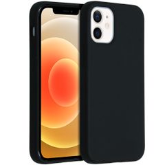 Accezz Liquid Silikoncase  für das iPhone 12 Mini - Schwarz