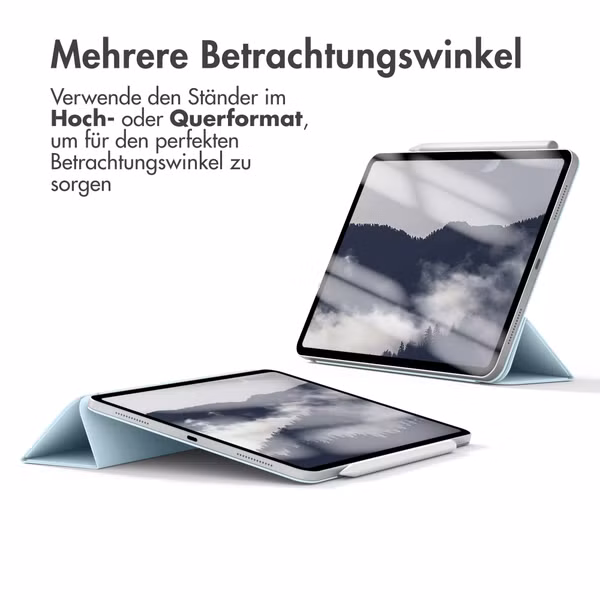 imoshion Magnetic Klapphülle Apple iPad Air 11 Zoll (2025) M3 / (2024) M2 / Air 5 (2022) / Air 4 (2020) - Hellblau