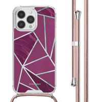 imoshion Design Hülle mit Band Apple iPhone 13 Pro - Bordeaux Graphic