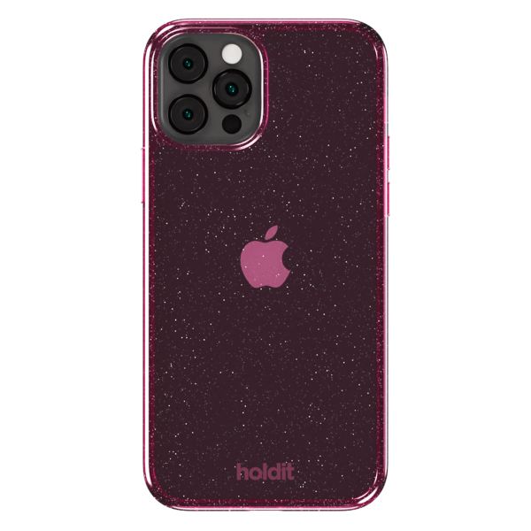 Holdit Glitzer Case Apple iPhone 12 (Pro) - Rosa