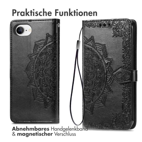 imoshion Mandala Klapphülle Apple iPhone 16e - Schwarz