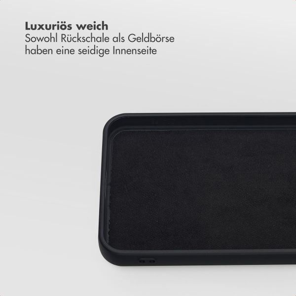 Selencia Olyn Abnehmbare Bookcase mit MagSafe Samsung Galaxy S24 FE - Schwarz