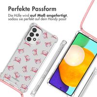 imoshion Design Hülle mit Band Samsung Galaxy A52(s) (5G/4G) - Crab Watercolor