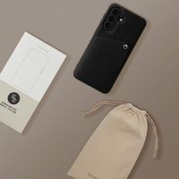 Selencia Riva Back Cover mit Kartenfach Samsung Galaxy A37 (5G) - Schwarz