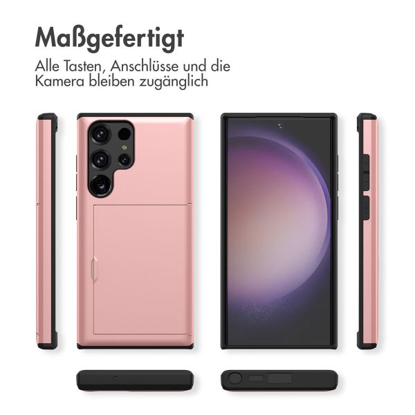 imoshion Backcover mit Kartenfach Samsung Galaxy S23 Ultra - Rosé gold