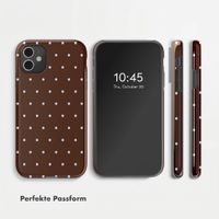 Selencia Vivid Back Cover Apple iPhone 11 - Happy Dots Chocolate