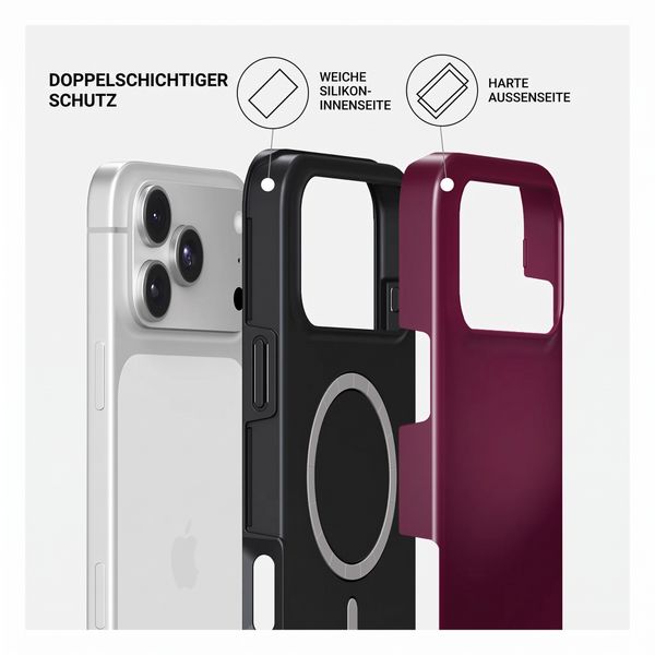 Burga Tough Back Cover MagSafe Apple iPhone 18 Pro Max - Dark Cherry
