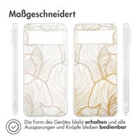 imoshion Design Hülle Google Pixel 8 - Golden Leaves Transparent