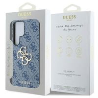 Guess 4G Metal Logo Back Cover Samsung Galaxy S25 Ultra - Blau