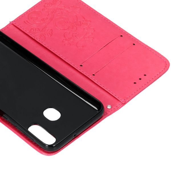 Kleeblumen Klapphülle Fuchsia Klapphülle Samsung Galaxy A20e