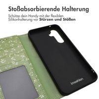 imoshion Design Klapphülle Samsung Galaxy A54 (5G) - Green Flowers