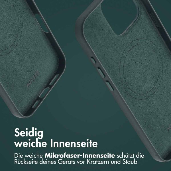 Accezz MagSafe Leather Backcover Apple iPhone 16 Pro Max - Cedar Green