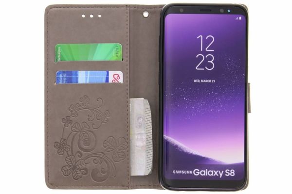 Kleeblumen Klapphülle für Samsung Galaxy S8