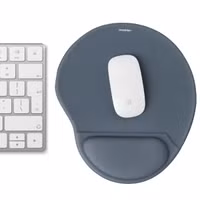 imoshion Ergonomisches Mauspad - Mauspad mit Handgelenkstütze - 30 x 25 cm - Sealblau