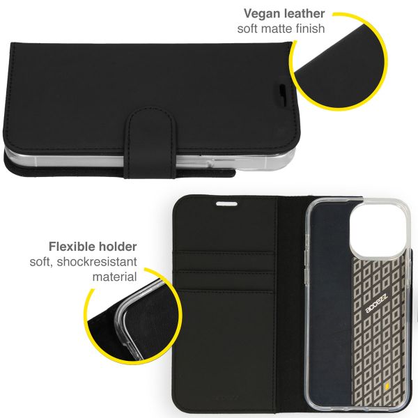 Accezz Wallet TPU Klapphülle iPhone 14 Pro - Schwarz