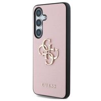 Guess 4G Metal Logo Saffiano Backcover Samsung Galaxy S25 - Rosa