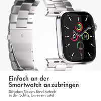 imoshion Edelstahlarmband für das Apple Watch Series 1 bis 9 / SE (38/40/41 mm) | Series 10 (42 mm) - Silber