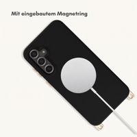 Selencia Rivièra Backcover mit MagSafe mit abnehmbaren Haken Samsung Galaxy S23 FE - Velvet Black