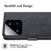 imoshion Luxuriöse Klapphülle Xiaomi 14T Pro - Schwarz