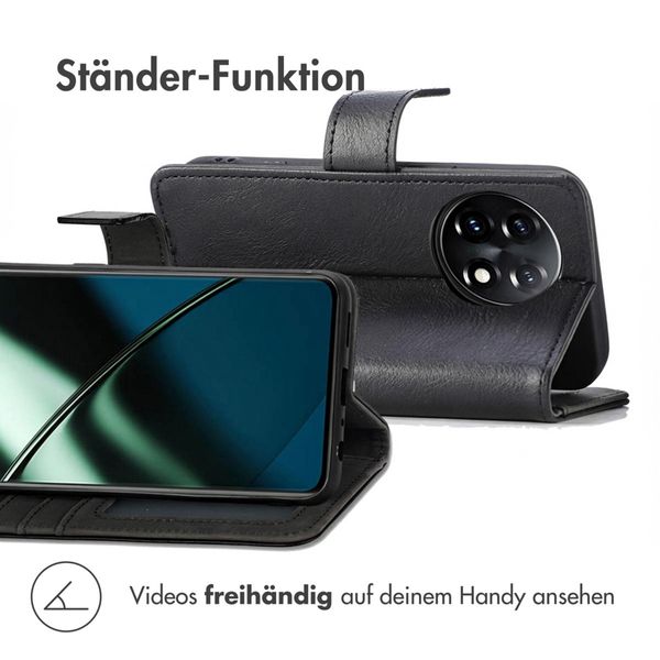 imoshion Luxuriöse Klapphülle OnePlus 11 - Schwarz