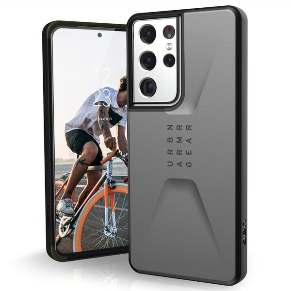 UAG Civilian Backcover Samsung Galaxy S21 Ultra - Silver