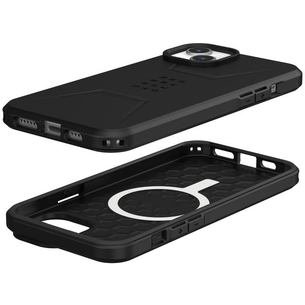 UAG Civilian Backcover MagSafe für das iPhone 15 Plus - Schwarz